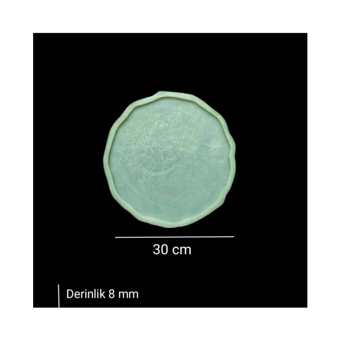 30 cm - Kavisli Yuvarlak Tepsi Kalıbı