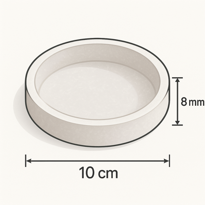 5 Adet 10cm - Tam Yuvarlak Bardak Altı Kalıbı - Snt B107inci
