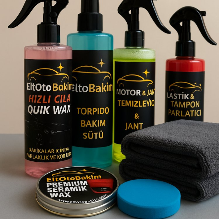 EltOtoBakim Profesyonel Araç Bakım Seti (8 Parça)