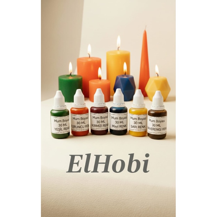 Sıvı Mum Boyası - Kırmızı - 30 ml