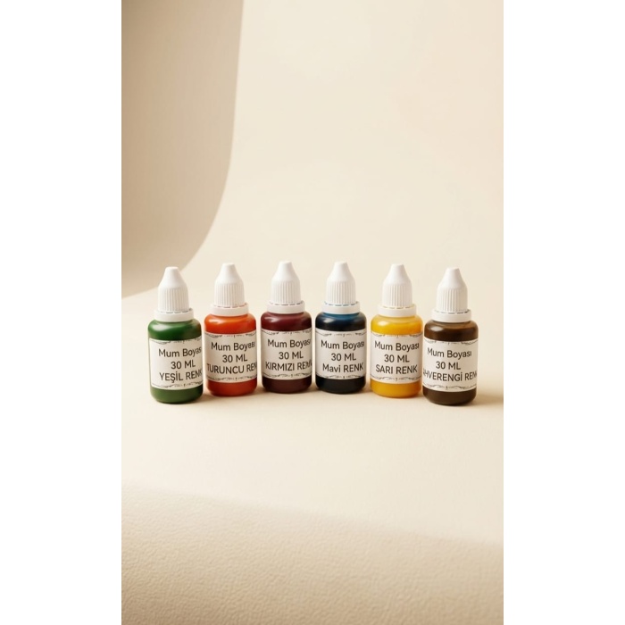 6 x 30 ML Sıvı Mum Boyası