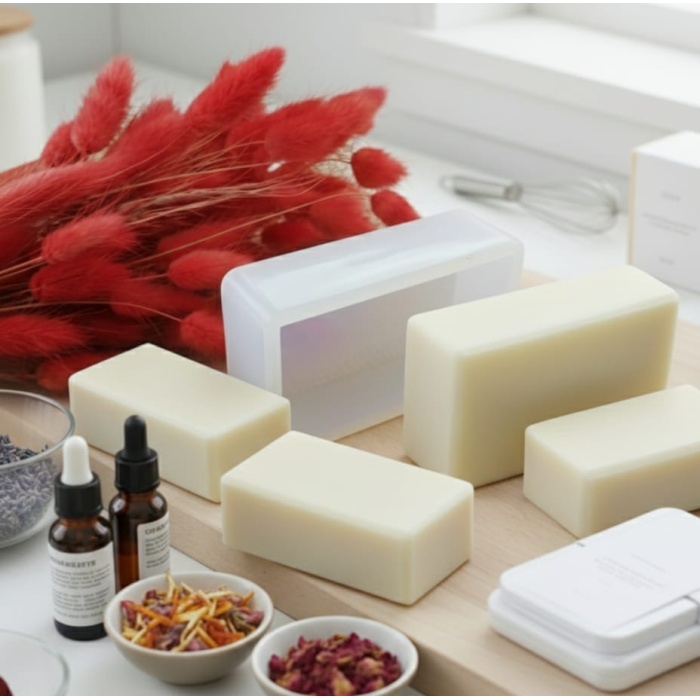 Dikdörtgen Reçine Epoksi,Mum,Sabun ve Beton Kalıbı 8 cm -Kod:58