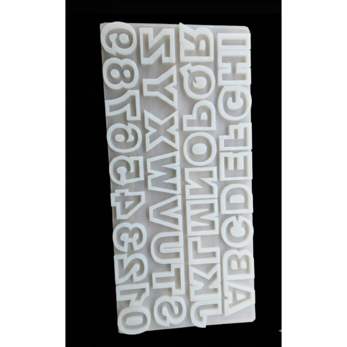 Alfabetik ve Sayısal Silikon Harf ve Rakam Kalıbı - SntH167 (inci)