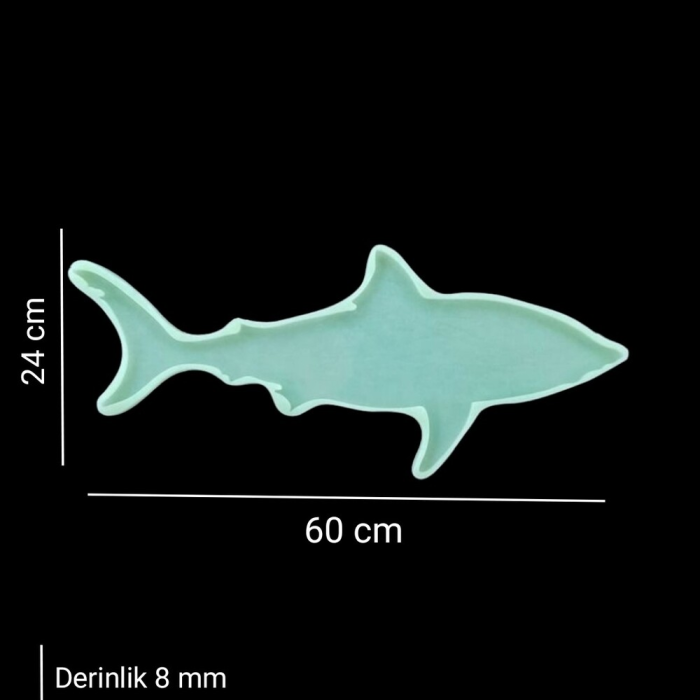 Köpek Balığı -  Silikon Kalıbı SNTK159 (inci)
