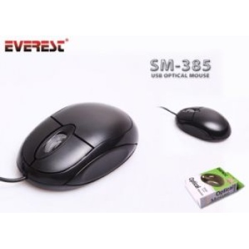 EVEREST SM-385 USB 800dpi siyah 3 tuş Mouse