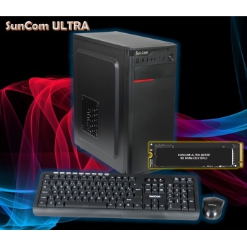 SUNCOM ULTRA 3441308/U256-W i3-4130 8GB 256GB M.2 SSD O/B DOS Wi-Fi Masaüstü PC