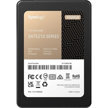 SYNOLOGY SAT5210-1920G 1.92TB SATA 2.5 6 GB/sn 530-500Mb/s Flash SSD Disk