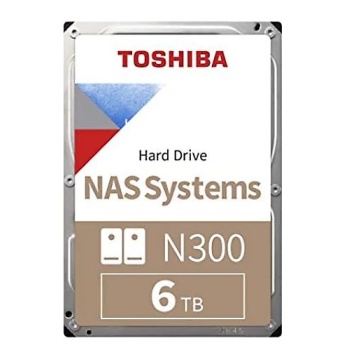 TOSHIBA HDWG460UZSVA N300 3.5 6TB 7200rpm 128MB Sata 7/24 NAS Harddisk