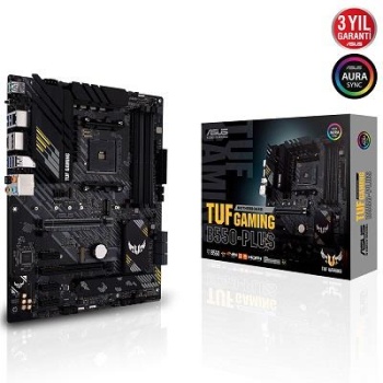 ASUS TUF GAMING B550-PLUS B550 DDR4 (Vga Yok) GLan ATX HDMI DP U3.2 M.2 RGB AM4 AMD Anakart
