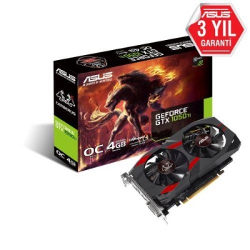 ASUS CERBERUS-GTX1050TI-O4G 4GB Geforce GTX1050TI DDR5 128bit HDMI DVI/DP 16x Ekran Kartı