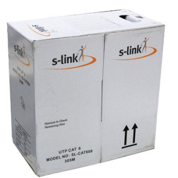 S-LINK SL-CAT608 CAT6 UTP 305 Metre 24 AWG 0.50 mm Network Kablosu