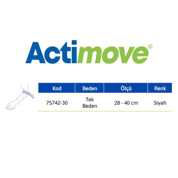 Actimove Elbow Strap Coolmax Dirsek Bandı Sıcak/Soğuk Ped ile Birlikte