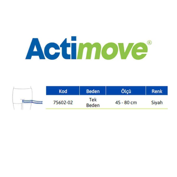 Actimove Thight Support Coolmax Uyluk Desteği Ayarlanabilir Standart Beden