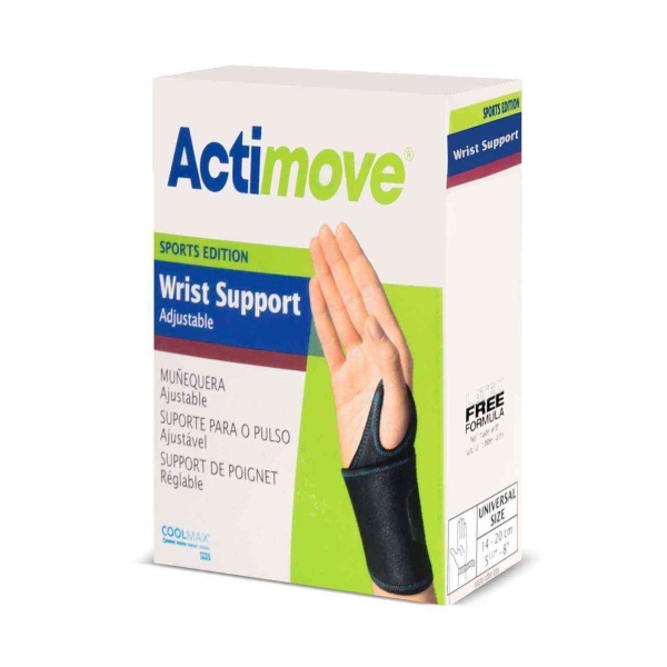 Actimove Wrist Support Coolmax El Bileği Desteği Ayarlanabilir Siyah Renk