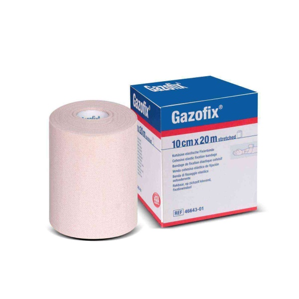 Gazofix 10cm x20m LF Bsn Fiksasyon Bandajı Ten