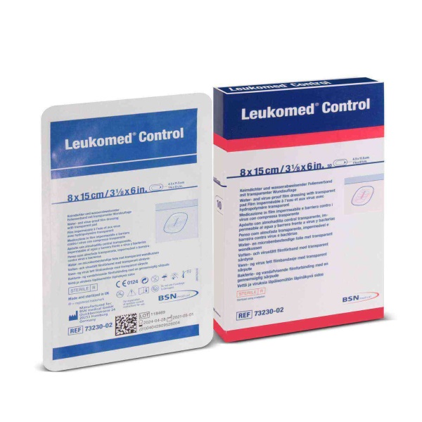 Leukomed Control 8cm x 15cm Bsn Hidropolmer Jel Pedli Post-Op Yara Örtüsü 10lu Kutu