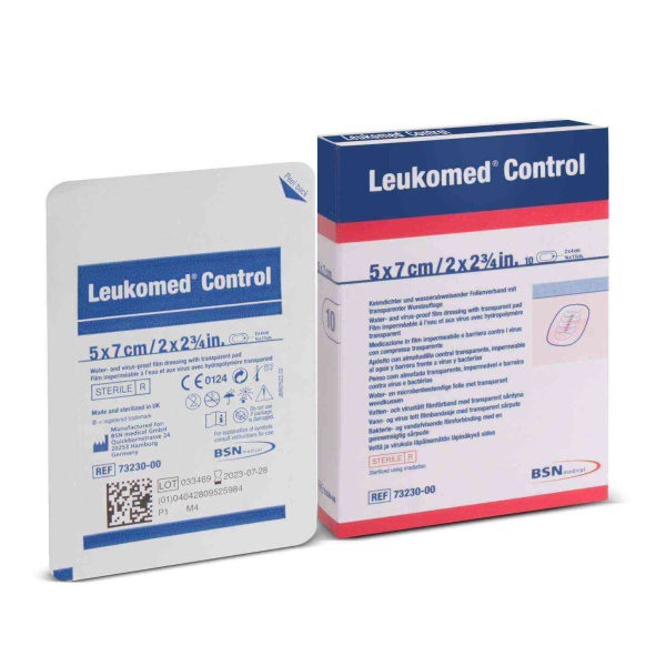 Leukomed Control 5cm x 7cm Bsn Hidropolmer Jel Pedli Post-Op Yara Örtüsü 10lu Kutu