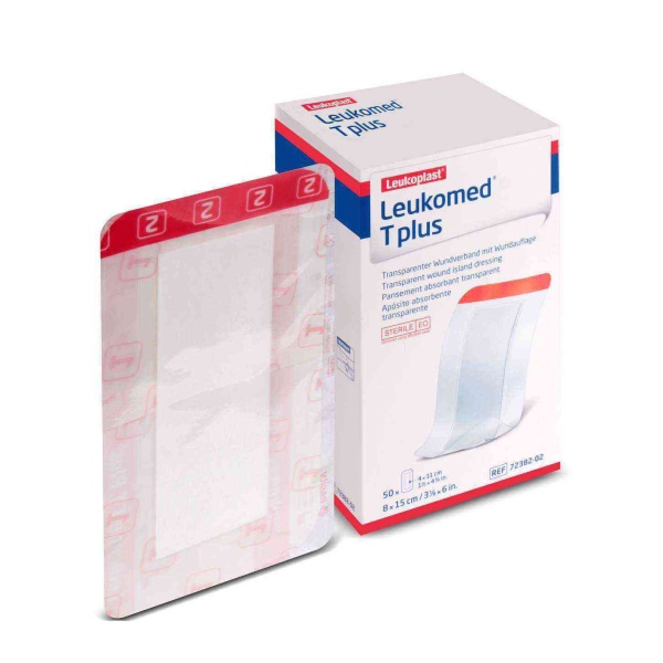 Leukomed T Plus 8cm x 15cm Bsn Emici Pedli Transparan Film Sargı (Su Geçirmez) 50li Kutu