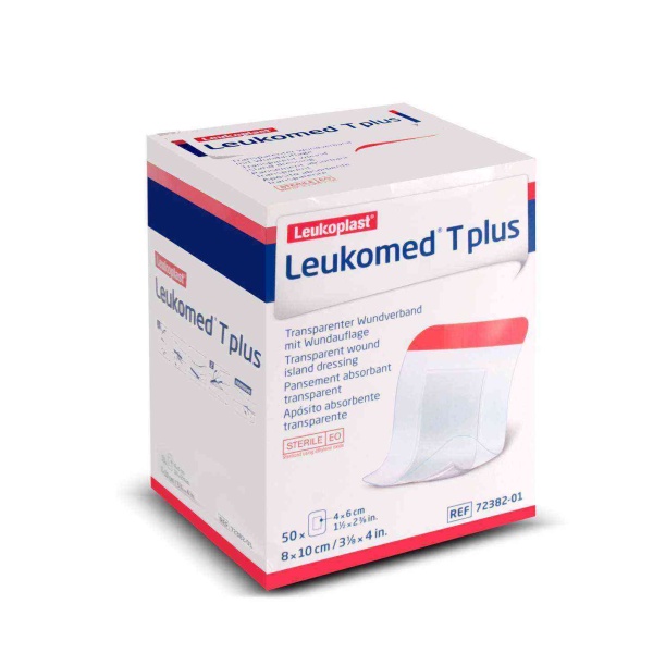 Leukomed T Plus 8cm x10cm Bsn Emici Pedli Transparan Film Sargı (Su Geçirmez) 50li Kutu