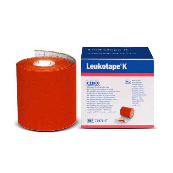 Leukotape K 7,5cm x 5m Bsn Profeyonel Kinesiotape Kırmızı