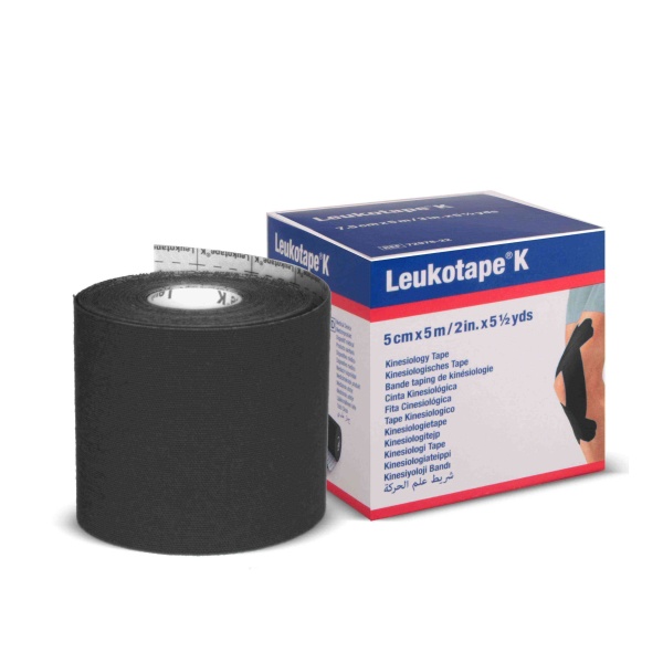 Leukotape K 5cm x 5m Bsn Profeyonel Kinesiotape Siyah