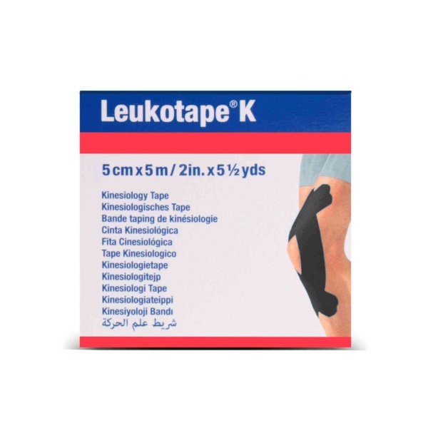 Leukotape K 5cm x 5m Bsn Profeyonel Kinesiotape Siyah