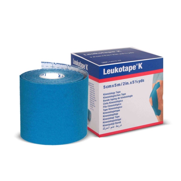 Leukotape K 5cm x 5m Bsn Profeyonel Kinesiotape Mavi