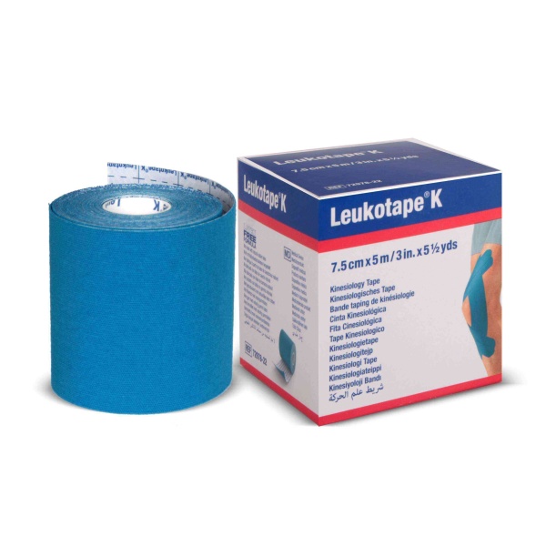 Leukotape K 7,5cm x 5m Bsn Profeyonel Kinesiotape Mavi