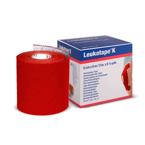 Leukotape K 5cm x 5m Bsn Profeyonel Kinesiotape Kırmızı