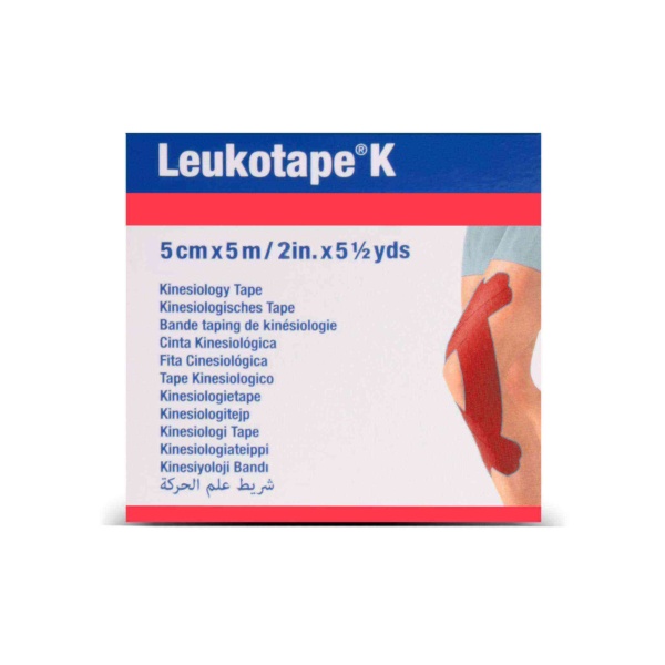 Leukotape K 5cm x 5m Bsn Profeyonel Kinesiotape Kırmızı