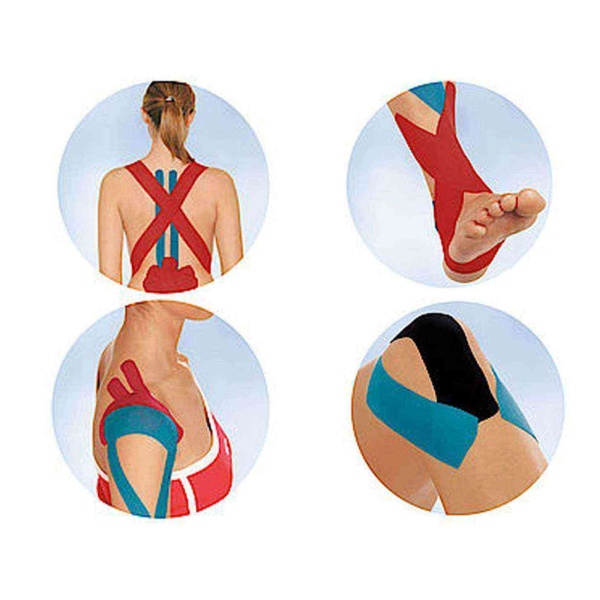 Leukotape K 2,5cm x 5m Bsn Profeyonel Kinesiotape Kırmızı Yüz Yogası ve Terapisi