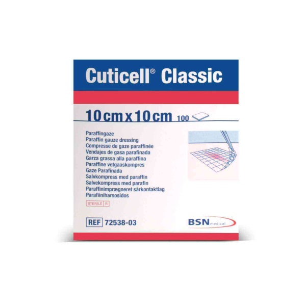 Cuticell Classic 10cm x 10cm Bsn Eucerit Emdirilmiş Parafinli Merhem Örtü