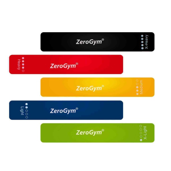 ZeroGym Loob Band Lb06 30cm X 5cm X 1,1/0,9/0,7/0,5/0,35mm 5li Set