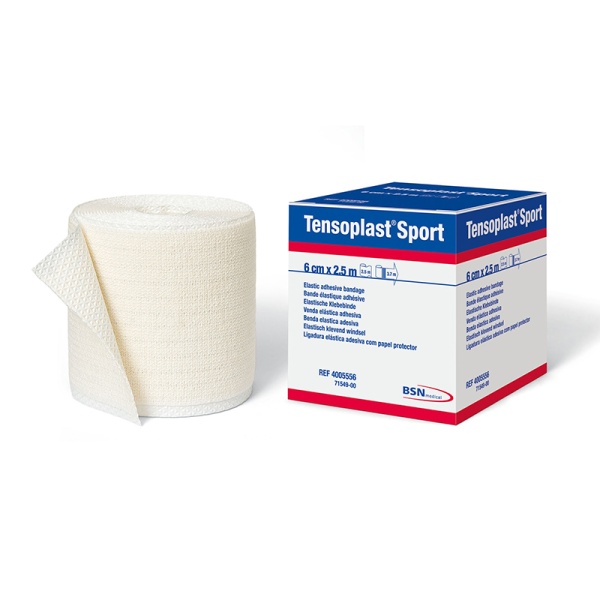 Tensoplast Sport 6cm x 2,5m Çok Güçlü Elastik Yapışkan Bandaj