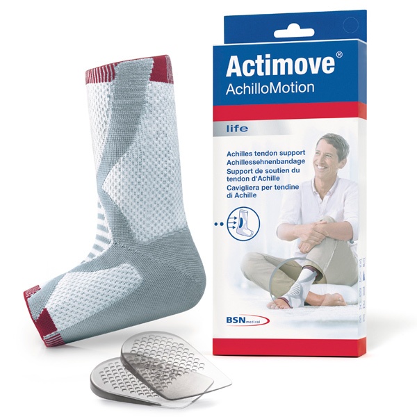 Actimove Achillomotion Silikon Topukluk İçeren Yüksek Kalite Örgü Aşil Tendonu Desteği