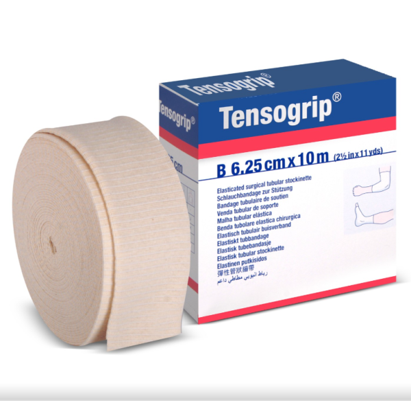 Tensogrip Tubular Bandaj Bsn Boru Bandaj 6,25cm x 10m Beyaz B Beden