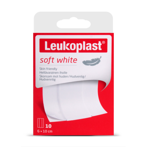 Leukoplast Soft White 6x10 cm 10 Adet Yara Bandı