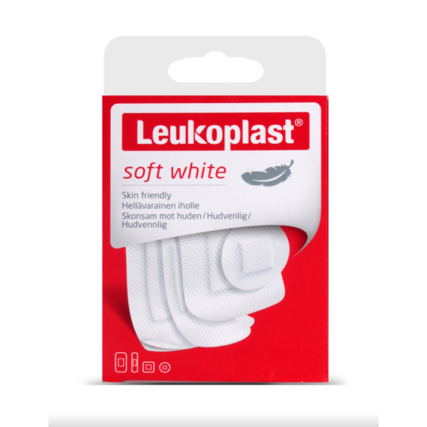 Leukoplast Soft White 19x72mm (12 ad.), 6x22mm (6 ad.), 38x72mm(8 ad.), 38x38 mm(4 ad.) Yara Bandı