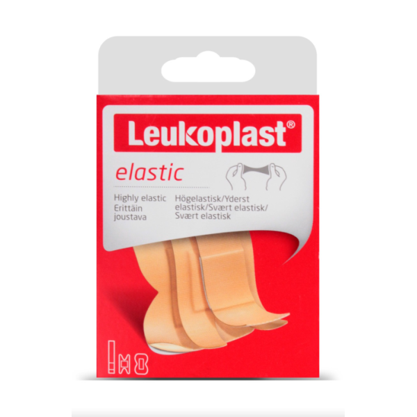 Leukoplast Elastic 73219-26 20X120 MM (8 ADET), 38X72 MM (6 ADET), 75X45 MM (6 ADET), (ELASTİK,EMİCİ,HAVA GEÇİREN) 20 Adet