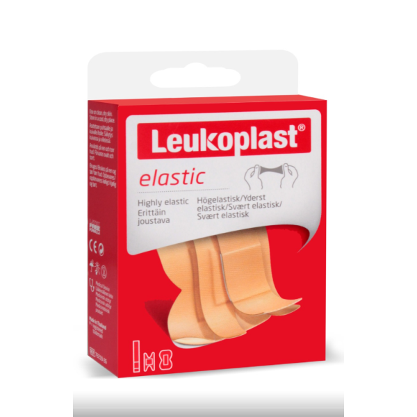 Leukoplast Elastic 73219-26 20X120 MM (8 ADET), 38X72 MM (6 ADET), 75X45 MM (6 ADET), (ELASTİK,EMİCİ,HAVA GEÇİREN) 20 Adet