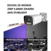 EZCOOL EZ-4020HD 2MP 3.6MM 2WARM AHD RENKLİ GECE GÖRÜŞÜ