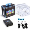 Lian Li UNI Fan AL120 White AL120-3W 3x120mm RGB PWM Beyaz Kasa Fanı