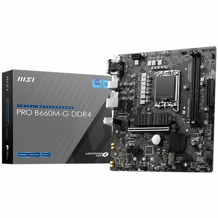 MSI PRO B660M-G DDR4 4600(OC) M.2 mATX 1700p