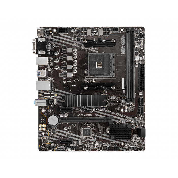 MSI A520M PRO DDR4 4600/1866Mhz M.2 MATX AM4