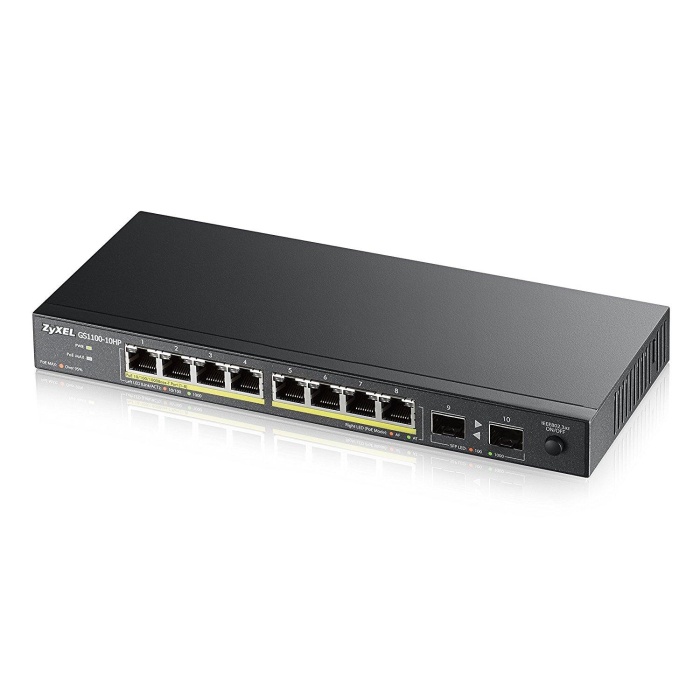 ZYXEL GS1100-10HP 8PORT GIGABIT POE SWITCH+2 SFP