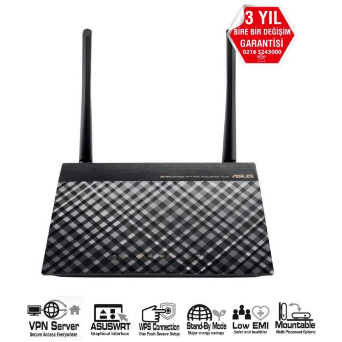 ASUS DSL-N16 4PORT VDSL 300Mbps MODEM