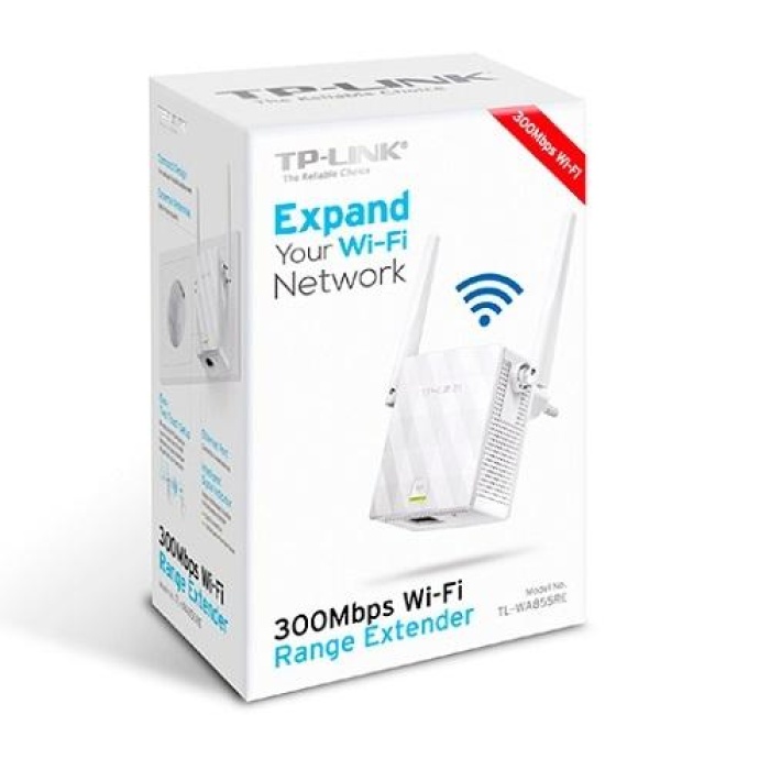 TP-LINK TL-WA855RE 300Mbps PRİZ TİPİ MENZİL GENİŞLETİCİ