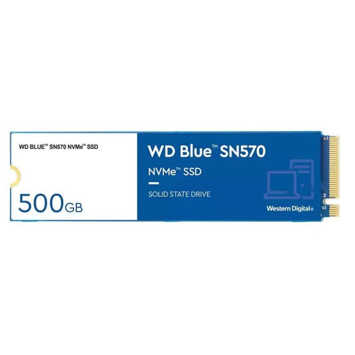 500GB WD BLUE SN570 M.2 NVMe 3500/2300MB/s WDS500G3B0C SSD