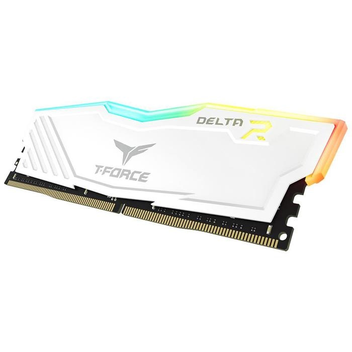 Team T-Force Delta RGB White 32GB (2x16GB) 3200MHz CL16 DDR4 Gaming Ram (TF4D432G3200HC16FDC01)