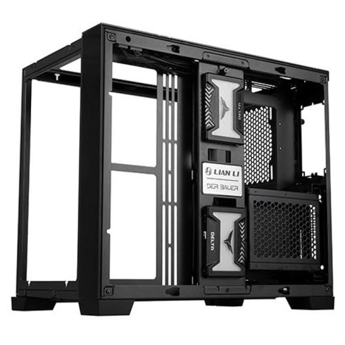 LIAN LI 011 DYNAMIC MINI BLACK MIDI ATX KASA
